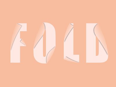 FOLD art design flat icon illustration illustrator lettering logo minimal typography