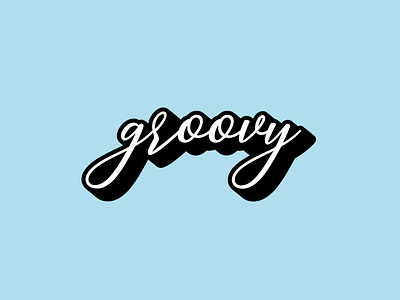 groovy art design icon illustration illustrator lettering logo minimal typography vector