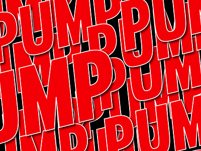 PUMP design illustration illustrator inspired lettering logo mad decent minimal music music art musician pump sample type typography vector video web youtube