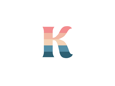 K art blue clippping design icon illustration illustrator kori lettering logo mask minimal name palette pink rainbow typography vector white