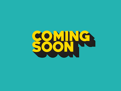 coming soon 3d art blue book coming coming soon design drop shadow dvd icon illustration illustrator lettering logo smile theater typography ui vector yellow yellow logo