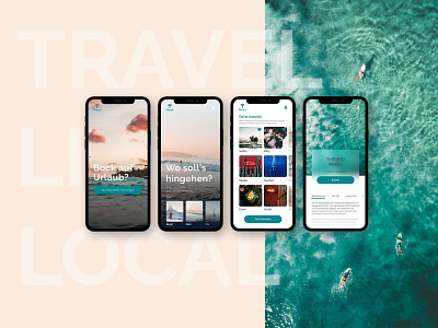 Next Booking App app design editorial design layout minimal mobile travel travel app typography ui ux website