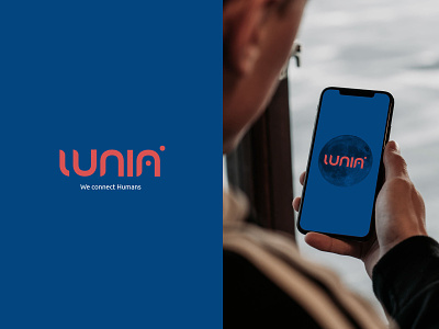 Lunia Logo app design branding corporate design design layout logo minimal typography ui ux