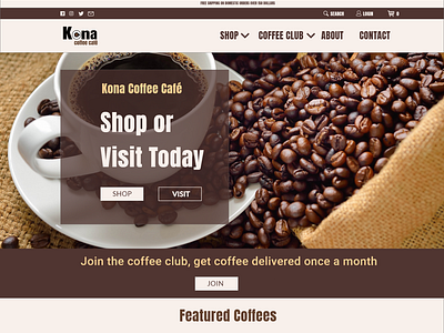 Kona Coffee Cafe