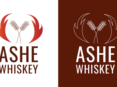 ASHE Whiskey - logo and landing page brand identity branding design logo photoshop ui ux web design xd