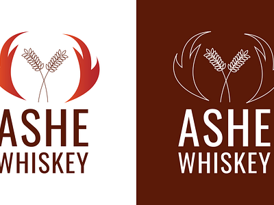 ASHE Whiskey - logo and landing page brand identity branding design logo photoshop ui ux web design xd