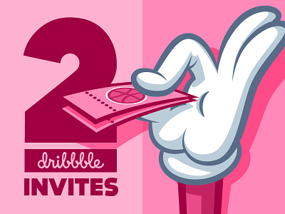 2 Dribbble Invitations dribbble game invitation invite players