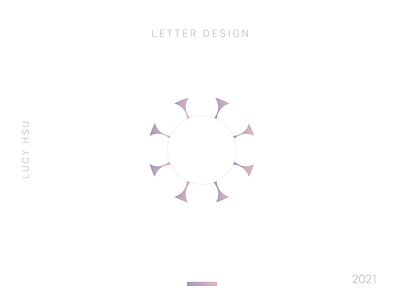 Letter Design adobe illustrator gradient graphicdesign letter logo logo logodesign