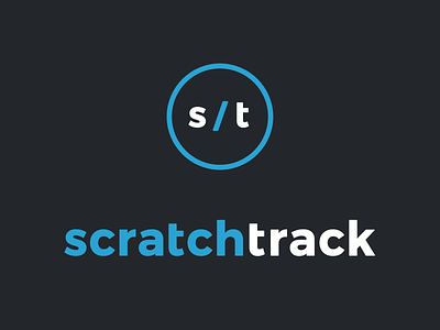 Scratch Track Logo design logo music simple
