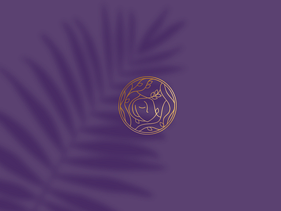 purple logo aesthetic beauty brand branding design graphic logo logo design logos