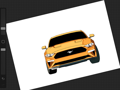 Mustang vector art design illustration vector