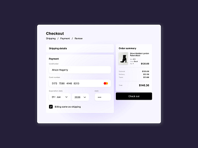 002 - Credit card checkout checkout creditcard figma graphic design ui web