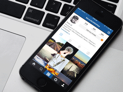 Instagram [Gallery View] app browser clean concept galley idea instagram interface ios minimal profile scroll