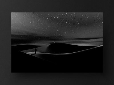 On the mountain 🖤 30dayschallenge black graphic illustration minimal mountain sky star