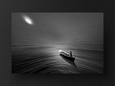 One wish 🖤 black boat cat illustration illustrator moon perspective sea shadows ship sky