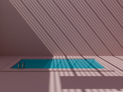 Shadows and swimming pool