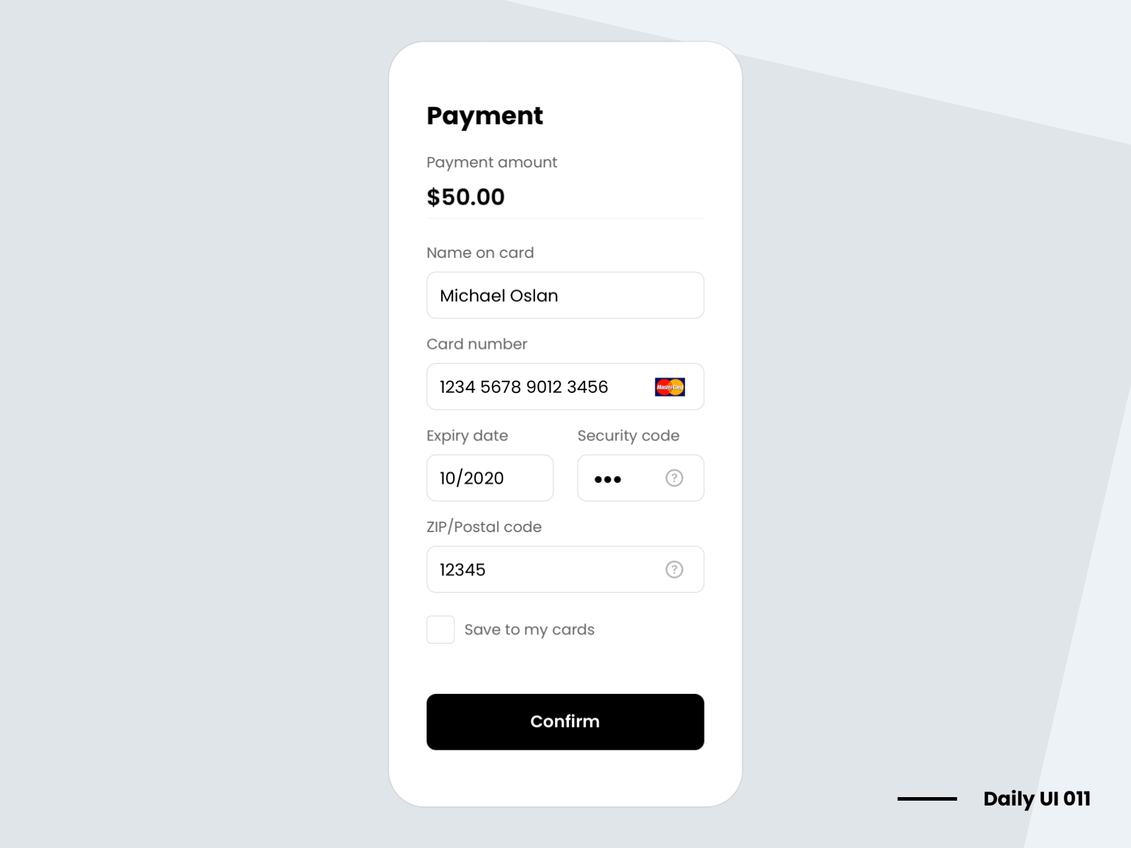 Day 11 • Flash Message 011 100daychallenge black blackandwhite blackwhite credit card creditcard daily ui dailyui dailyuichallenge flash message iphone app minimal minimalism minimalist minimalistic payment payment form transaction