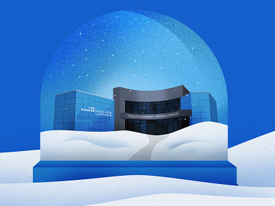 The Modern Snow Globe illustration snow globe vector