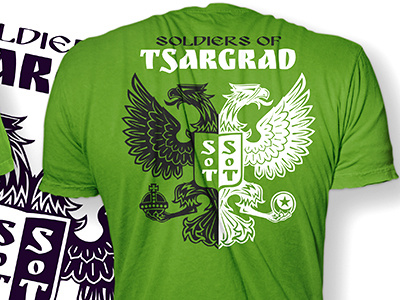 Soldiers of Tsargrad clan design gaming istanbul logo t shirt