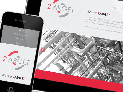 2arget Client Website clean logo logo design responsive web