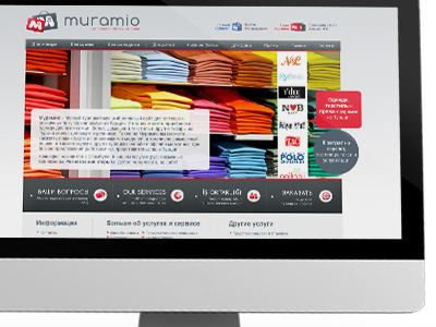 Muramio - Ecommerce clean ecommerce russian web webdesign website