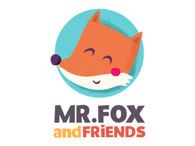 Mr.Fox and friends logo app digital fox game illustration ipad