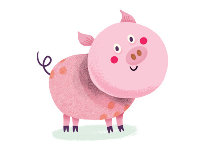 Pig app digital fox game illustration ipad pig