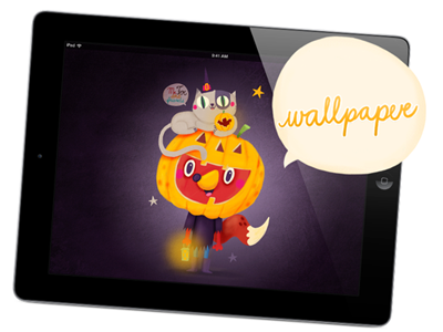 Halloween wallpaper app digital illustration ipad wallpaper
