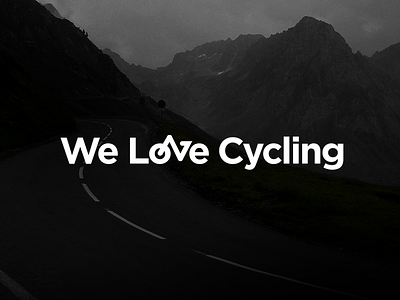 We Love Cycling cycling logo love