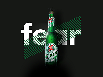 Excelent Beer Visual beer bottle typography