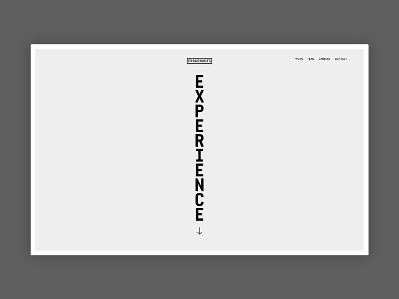 Homepage loading animation concept animation devices experiment loading simple typography
