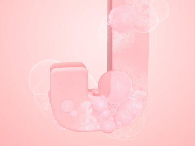 J is for Jabón 36daysoftype bubbles j soap type