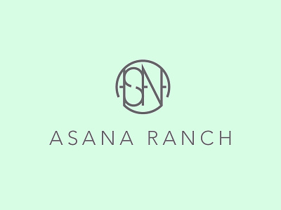 Asana Ranch branding design logo ranch