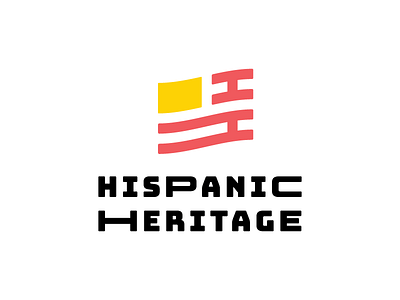 Hispanic Heritage flag heritage hispanic logo type usa