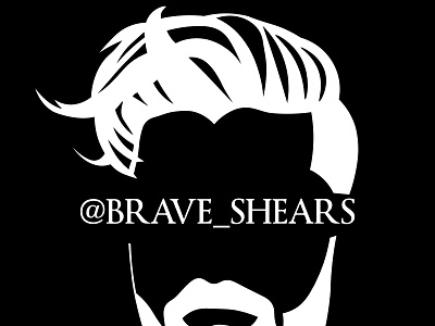 Brave Shears Logo branding drawn illustration logo vector