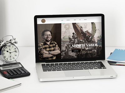 design website for talented artist ahmedsaber.net