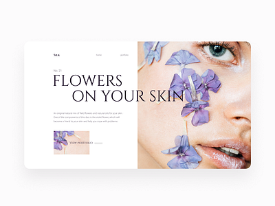 Cosmetics store art branding design graphic design illustration minimal typography ui ux website