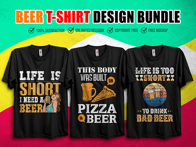 Beer T-Shirt Design Bundle