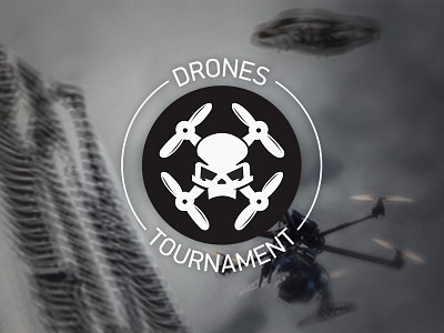 Drones Tournament Logo design logo design quadrocopter