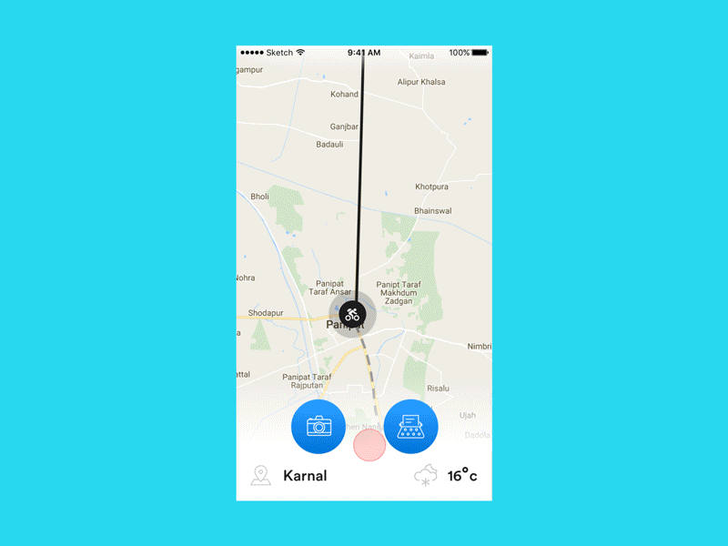 Travel App: Itinerary creation animated app cards filter freebie gif ios map slider tabs ui ux