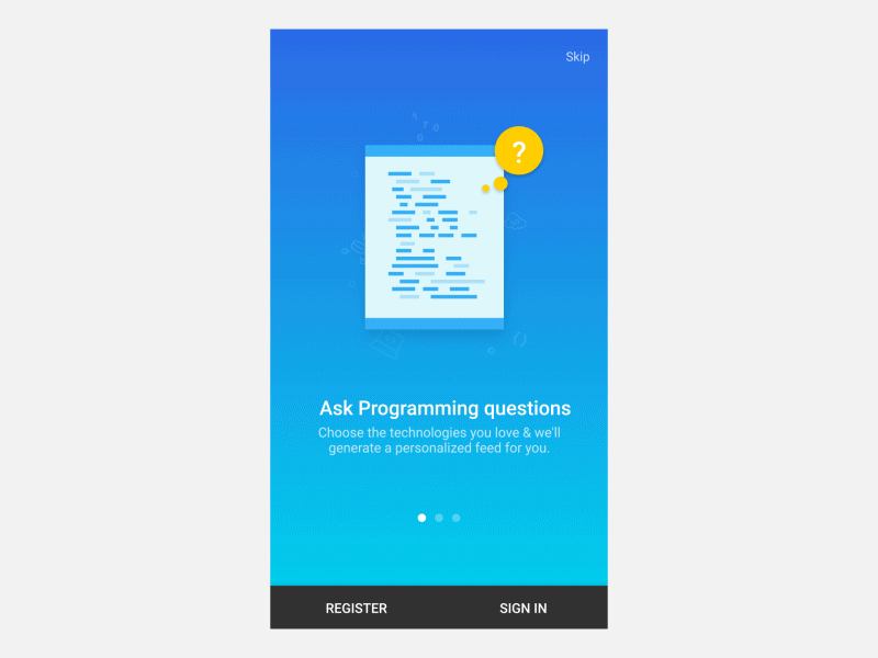 Onboarding for Hashnode App