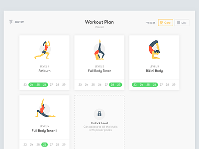Workout planner dashboard admin panel cards dashboard fitness free dashboard gif gym interactive sketch ui web workout