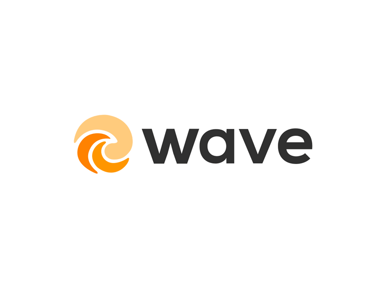 Wave logo animation