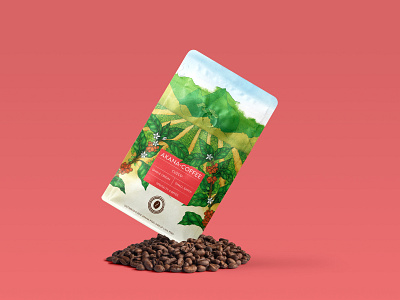 coffee label illustration