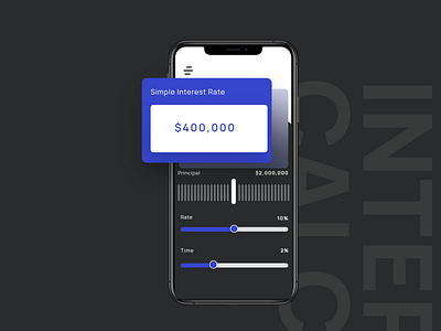 Simple Interest Rate Calculator - Daily UI 004