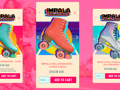Impala Roller Skates - Living Coral design design app designer graphic design ui