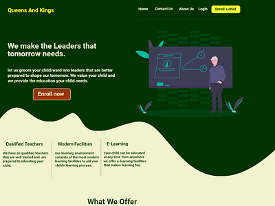 landing page