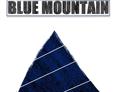 Blue Mountain branding design icon illustration logo typography