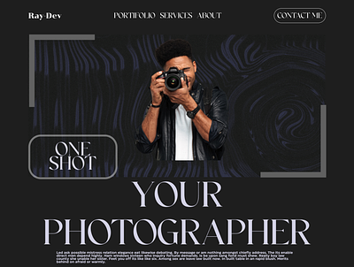 Portfólio para fotógrafos blog photo photographer ui
