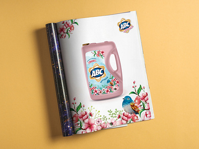 ABC Laundry Product Packaging Design & Illustration